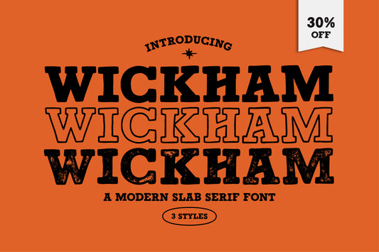WICKHAM - Handmade Slab Serif Font