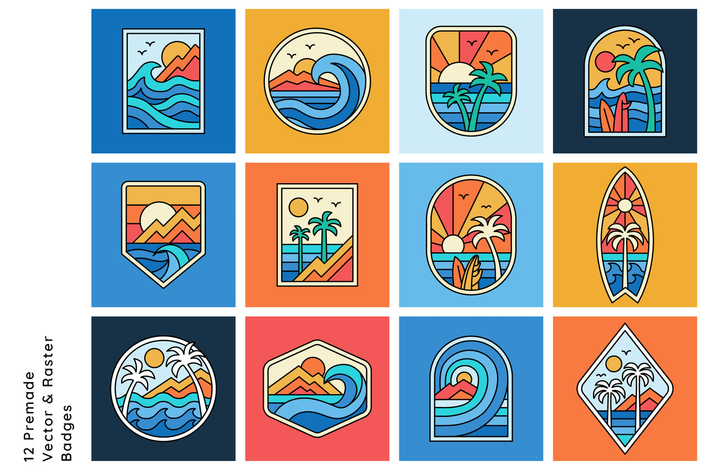 Surf Badge Pack