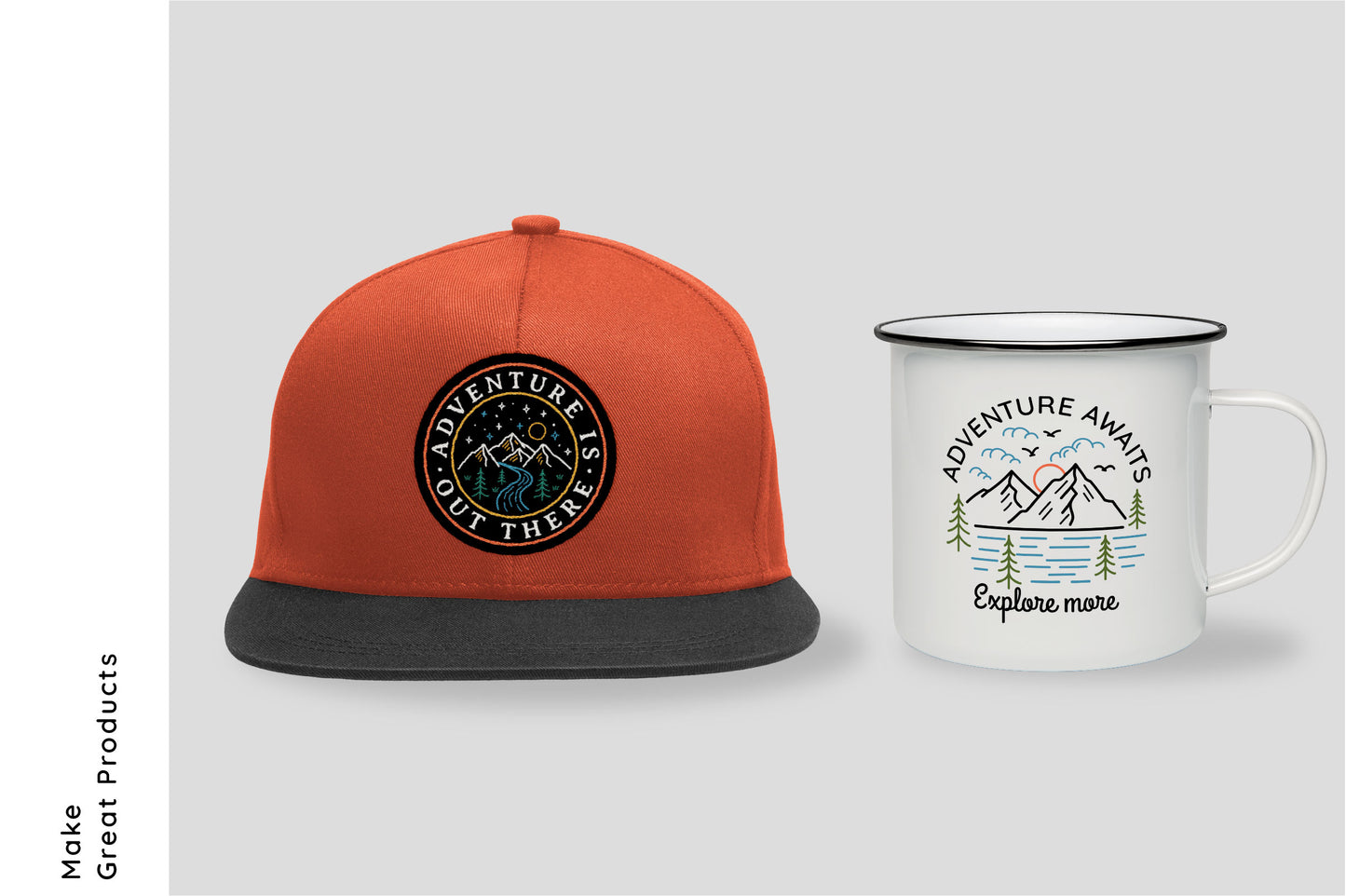 Explore Line Art Badges