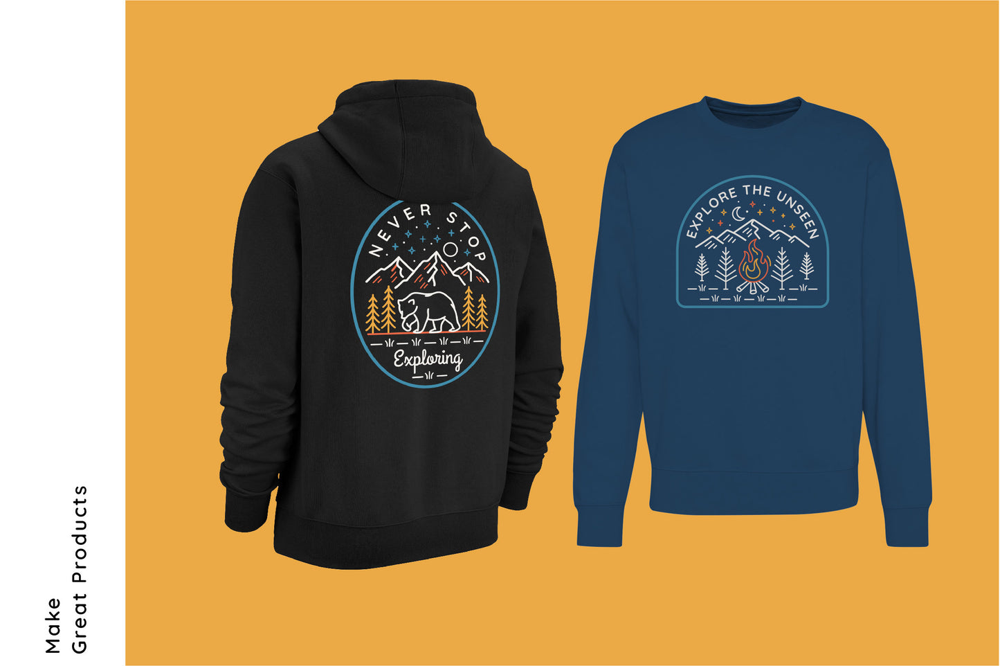 Explore Line Art Badges