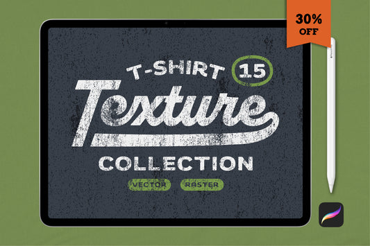 T-shirt Texture Collection for Procreate (Commercial License)