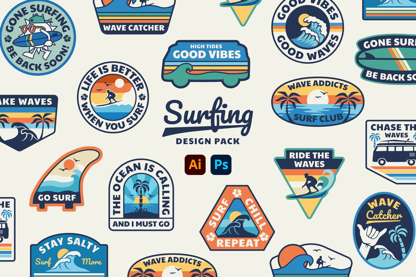 Surfing Design Pack