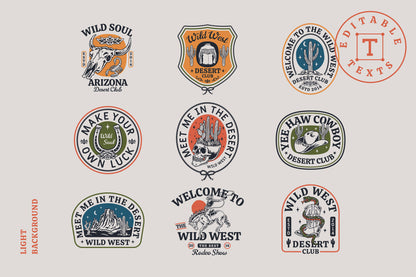 Western Badges and Objects