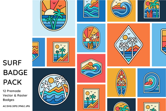 Surf Badge Pack