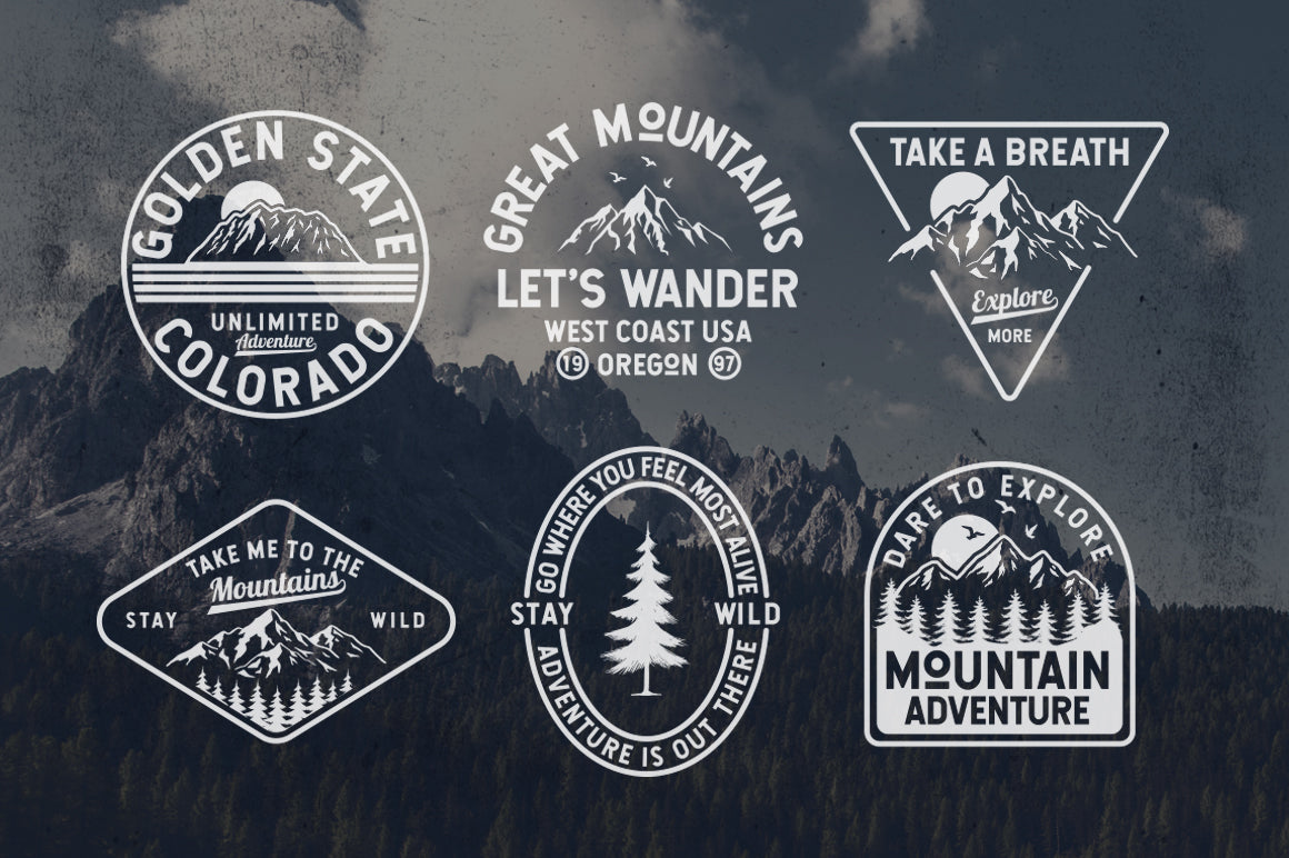 Mono Mountain Badges