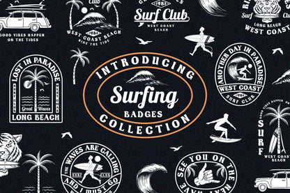 Surfing Badges Collection